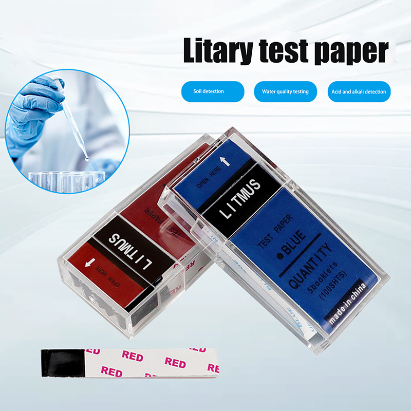 Ph Strip Test - 100개입/박스 PH 테스트 스트립 빨간색/파란색 리트머스