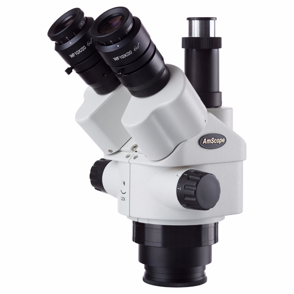 Amscope Microscope Stereo 7X-45X - AmScope 7X-45X 동시 초점 삼안 줌
