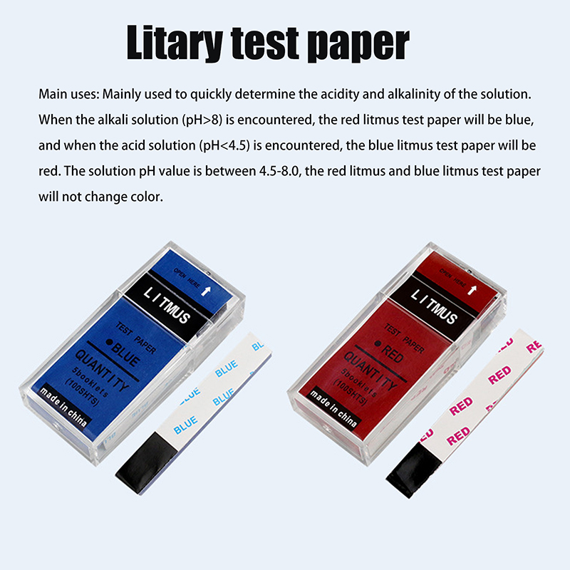 100 스트립/박스 PH 테스트 스트립 빨간색/파란색  - Ph Strip Test 리뷰 및 가격