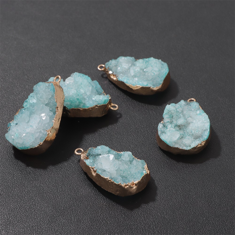 1PC 천연 마노 Geode 펜던트 25x38mm 염색 - Science Nature 리뷰 및 가격