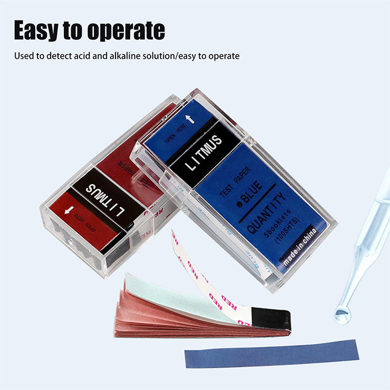 100 스트립/박스 PH 테스트 스트립 빨간색/파란색  - Ph Strip Test 리뷰 및 가격