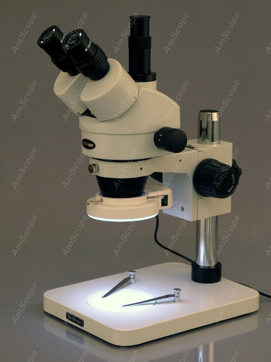 AmScope 삼안 줌 스테레오 현미경 7X-45X + - Amscope Microscope Stereo 7X-45X 리뷰 및 가격
